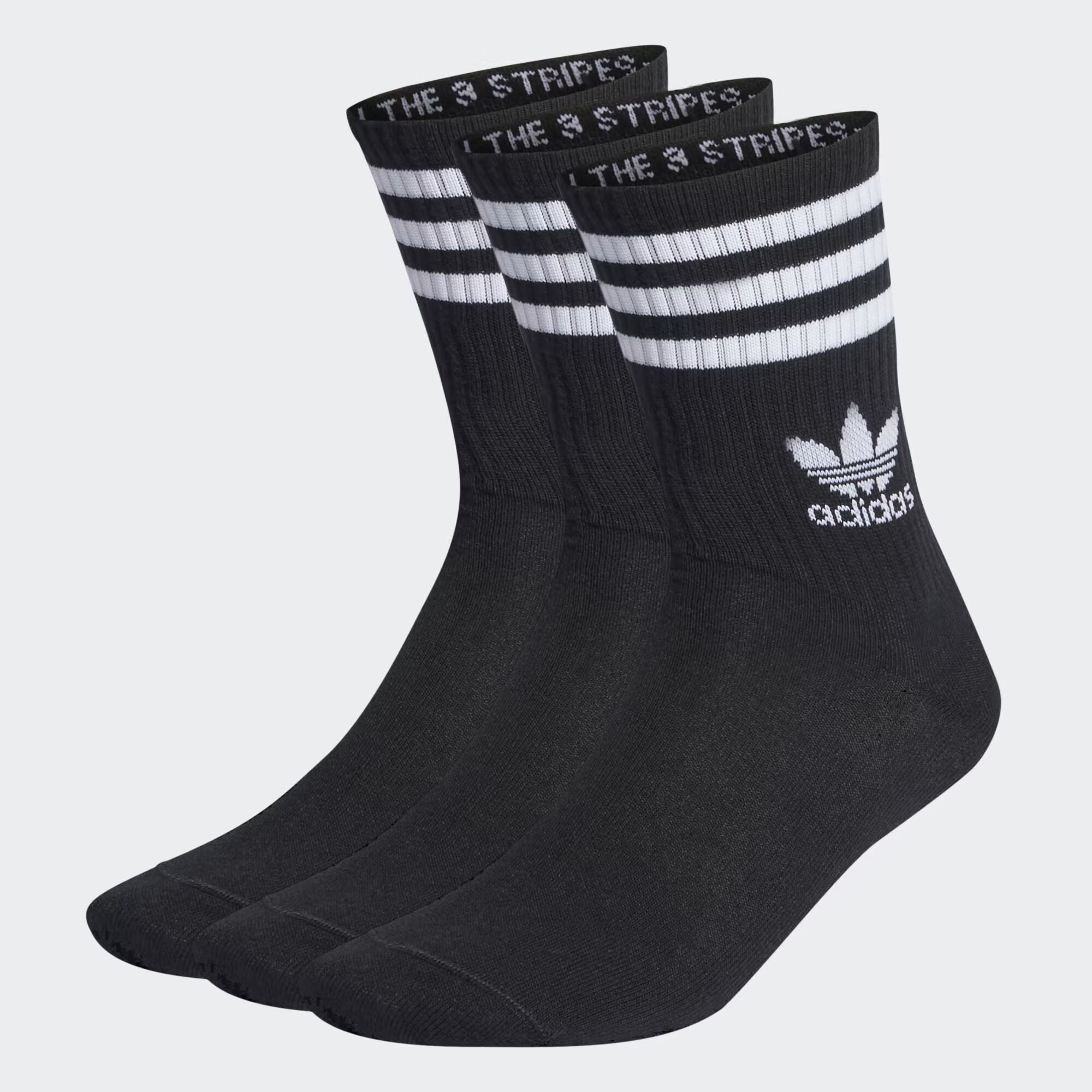 adidas Originals - Crew 3-Pack Socks - Unisex - Weiß/Schwarz